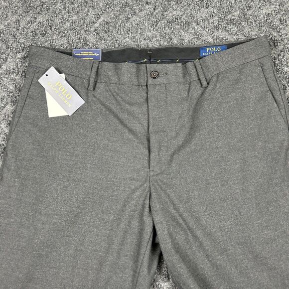 Polo Ralph Lauren Pants Men’s 36x32 Stretch Straight Fit Heather Gray NEW - Picture 2 of 9
